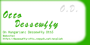 otto dessewffy business card